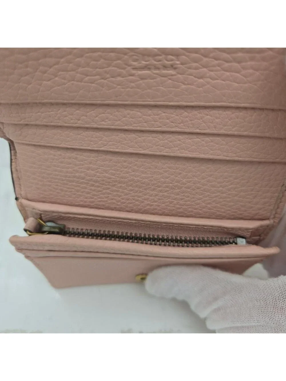 Gucci Fold Wallet Animalier Bee Leather